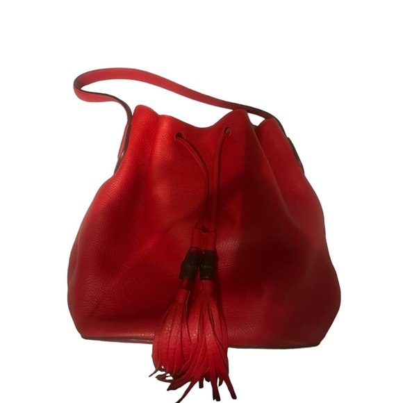 Gucci Lady Tassel Bucket Leather Shoulder Bag - Picture 9 of 11